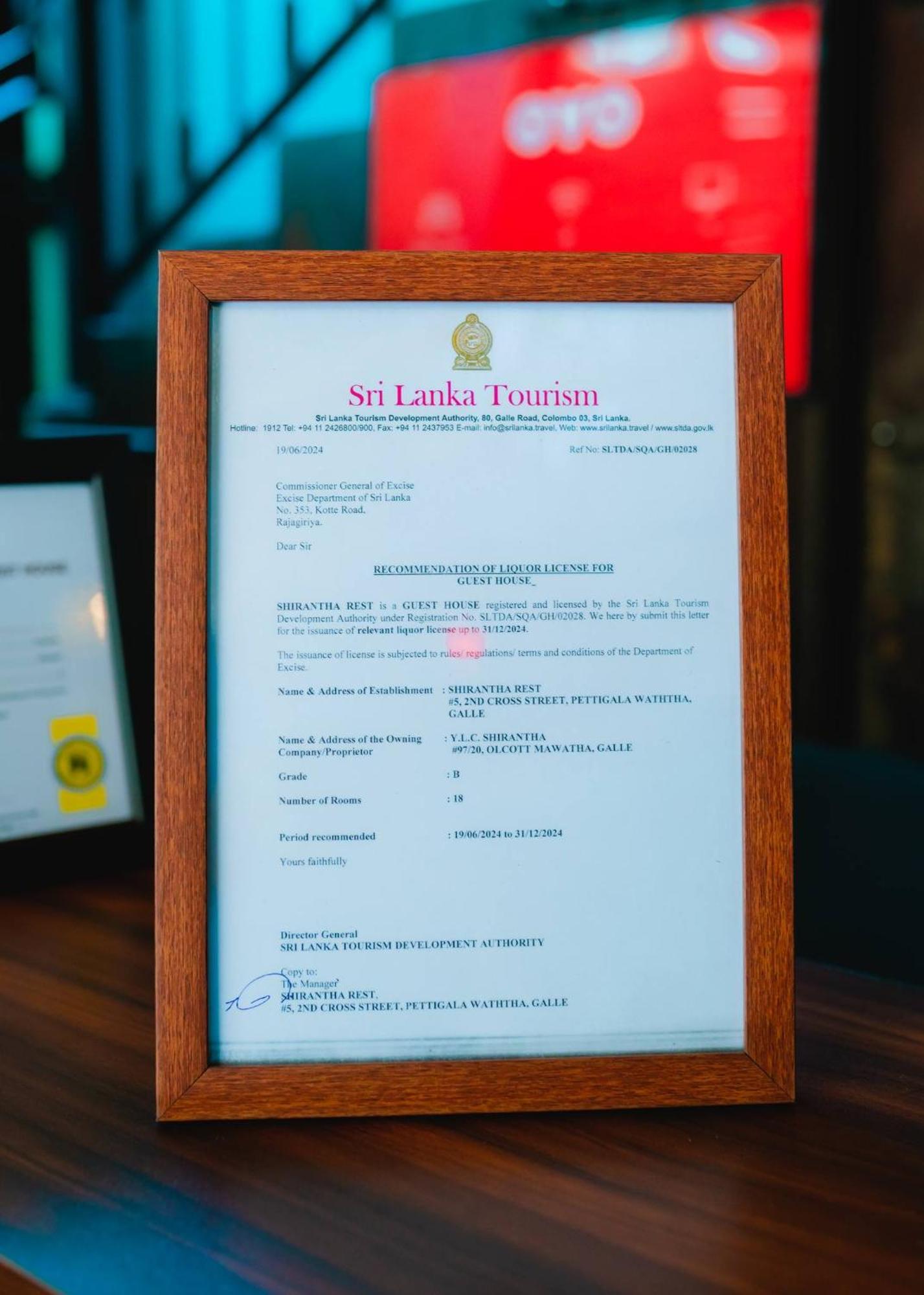 Shirantha Hotel Galle Eksteriør billede